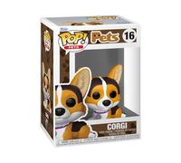 Funko Pop! Pets: Dogs: Corgi | Merchandising Oficial - Figura de Vinilo Coleccionable para Decoración - Regalo Friki de Cumpleaños