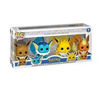 Funko Pop! Pokemon - Paquete de 4 Eevee, Vaporeon, Jolteon, Flareon