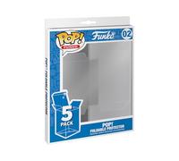 Funko Pop! Protector: 5PK Foldable Pop Protector (Non-UV) - Premium Protector Display Cases - For Pop! Figuras de Vinilo Coleccionables - Duradero - Cristalino - Almacenamiento Apilable