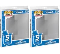 Funko Pop! Protector: 5PK Foldable Premium Display Cases (Non-UV) - para Figuras de Vinilo Coleccionables - Duradero - Cristalino - Almacenamiento Apilable (Paquete de 2)