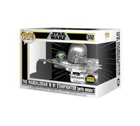 Funko Pop! Ride Super Deluxe: Star Wars: The Mandalorian - Mando and Grogu (The Child, Baby Yoda) In N1 - Exclusiva Amazon - Figura de Vinilo Coleccionable - Idea de Regalo- Mercancia Oficial