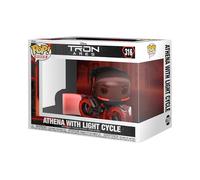 Funko Figura coleccionable de vinilo Pop! Ride: Tron: Ares - Athena con Light Cycle