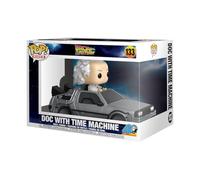 Funko – Figura de vinilo Pop! Rides Deluxe – Doc con máquina del tiempo (Dr. Emmett Brown) – Oficial