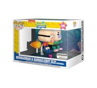 Funko Pop! Rides Deluxe: Spongebob Squarepants - Mermaid Man & Barnacle Boy with Invisible Car - Exclusiva Amazon - Figura de Vinilo Coleccionable - Idea de Regalo - Mercancia Oficial - TV Fans