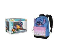 Funko Pop Rides Deluxe Stitch Rocket - Figura Coleccionable Lilo & Stitch, Disney Mochila Cake HS Fan 2.2 31×44 cm 24L Azul