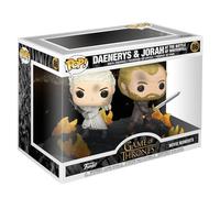 Funko Pop! Rides: Game of Thrones - Daenerys Targaryen on Fiery Drogon | Merchandising Oficial de Fantasía - Figura de Vinilo Coleccionable para Decoración - Regalo Friki de Cumpleaños