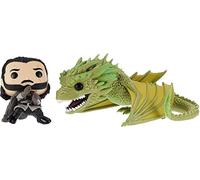 Funko Pop! Rides: Game of Thrones-Jon Snow with Rhaegal - Juego de Tronos - Figura de Vinilo Coleccionable - Idea de Regalo- Mercancia Oficial - Juguetes para Niños y Adultos - TV Fans