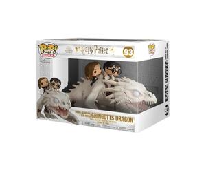 Funko Pop! Rides: Harry Potter - Dragon with Harry, Ron & Hermione | Merchandising Oficial de Fantasía - Figura de Vinilo Coleccionable para Decoración - Regalo Friki de Cumpleaños