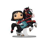 Funko POP! Rides Mulan On Khan Collectible Toy - Figuras Miniaturas Coleccionables Para Exhibición - Idea De Regalo - Mercancía Oficial - Juguetes Para Niños Y Adultos - Fans De Movies