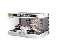 Funko Pop! Rides Super Deluxe: Red Bull Racing - MAX Verstappen White Uniform with Car - Formula 1 - (F1)- Figura de Vinilo Coleccionable - Idea de Regalo - Mercancia Oficial - Sports Fans