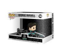 Funko Pop! Rides Super Deluxe: Mercedes-Benz - George Russell | Merchandising Oficial - Figura de Vinilo Coleccionable para Decoración - Regalo Friki de Cumpleaños