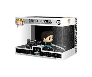 Funko Pop! Rides Super Deluxe: Mercedes-Benz - George Russell | Merchandising Oficial - Figura de Vinilo Coleccionable para Decoración - Regalo Friki de Cumpleaños