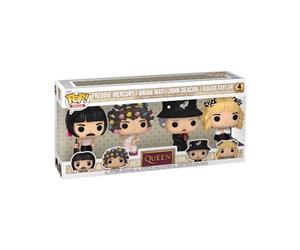 Funko Pop! Rocks: Queen - Freddie Mercury - I Want to Break Free - (4PK) - Figura de Vinilo Coleccionable - Juguetes para Niños y Adultos - Aficionados a la Música