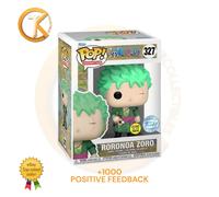 Pop Animation: One Piece - Roronoa Zoro (brilla en la oscuridad) Funko Kody Trading Figura de vinilo exclusiva