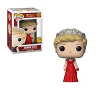 Funko Pop! Royals: The Royal Family - Diana Princess of Wales Red Dress Chase Variant Limited Edition Vinyl Figure (Bundled with Pop Box Protector Case