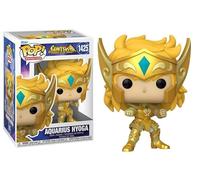 Funko Pop Saint Seiya: Caballeros del Zodíaco + Protector: Gold Armor Pop! Figura de vinilo de animación (juego de regalo incluido con caja protectora ToyBop caja protectora de coleccionista) (Acuario