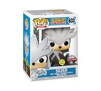 FUNKO Pop Sonic The Hedgehog 30th - Silver Hedgehog Brilla en la Oscuridad - Figura de Vinilo Coleccionable - Idea de Regalo - Mercancia Oficial
