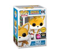 Funko Pop! Sonic The Hedgehog - Figura de persecución voladora de colas - Figura de persecución flocada de la serie especial