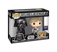 Funko Pop! Star Wars: Darth Vader y Luke Skywalker (D23 Metallic Special Edition), paquete de 2