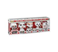 Funko Pop! Star Wars: Holiday - Darth Vader, Stormtrooper, Boba-Fett, C-3PO, R2-D2 Snowmen - 5 Pack - Exclusiva Amazon - Figura de Vinilo Coleccionable - Idea de Regalo- Mercancia Oficial