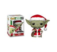 Funko – Figura POP! Bobble – Star Wars Holiday Santa Yoda – Coleccionable oficial, idea de regalo