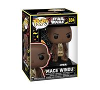 Funko Pop! Star Wars: May The Force - Mace Windu - Retro - Figura de Vinilo Coleccionable - Idea de Regalo - Mercancía Oficial - Juguetes para niños y Adultos - Figura Modelo para coleccionistas