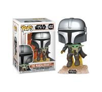 FUNKO POP STAR WARS: THE MANDALORIAN - MANDALORIANO VOLANDO CON GROGU (BABY YOD