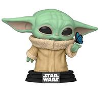 Funko Pop Star Wars The Mandalorian The Child Grogu with Butterfly 468 Exclusive Bobblehead