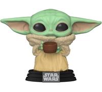 Funko Pop Star Wars: The Mandalorianos - el Niño Con Taza Figura Vinilo