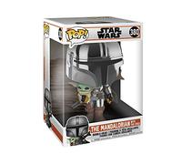 Funko Pop! StarWars: The Mandalorian-10 Inch Mando - 1/6 de Probabilidades de Obtener la Rara Variante Chaserome - Figura de Vinilo Coleccionable - Idea de Regalo- Mercancia Oficial - TV Fans