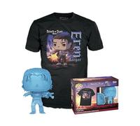 Funko Pop! & tee: Aot - Eren Yaeger with Marks - Medium - Attack On Titan - Camiseta, Franela - Ropa con Figura de Vinilo Coleccionable - Idea de Regalo - Juguetes y Camiseta de Manga Corta Hombres