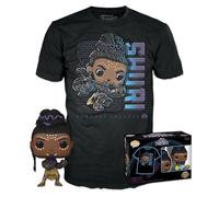 Funko Pop! & tee: Arvel - Black Panther Shuri - Medium - Camiseta, Franela - Ropa con Figura de Vinilo Coleccionable - Idea de Regalo - Juguetes y Camiseta de Manga Corta para Adultos Hombres