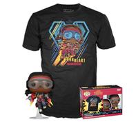 Funko Pop! & tee: Black Panther Wakanda Forever - Ironheart MK1 - Brilla en la Oscuridad - Small - (S) - Camiseta, Franela - Ropa con Figura de Vinilo Coleccionable - Idea de Regalo para Adultos