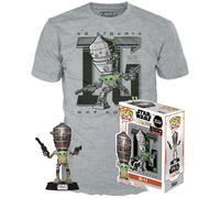 Funko – Pop! + camiseta – Star Wars The Mandalorian IG-11 con The Child – Exclusivo (aleatorio)