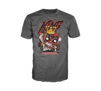 Funko Pop! tee: Deadpool - King Deadpool - Large - Camiseta, Franela - Ropa - Idea Manga Corta para Adultos Hombres y Mujeres- Mercancia Oficial