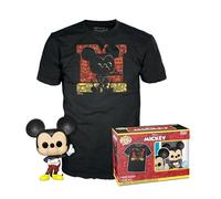 Funko Pop! & tee: Disney - Mickey Mouse - Brillo de Diamante - Large - (L) - Camiseta, Franela - Ropa con Figura de Vinilo Coleccionable - Idea de Regalo - Juguetes y Camiseta de Manga Corta Hombres