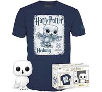 Funko Pop! & tee: Harry Potter - Hedwig - Small - (S) - Camiseta, Franela - Ropa con Figura de Vinilo Coleccionable - Idea de Regalo - Juguetes y Camiseta de Manga Corta para Adultos Hombres