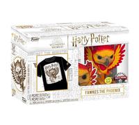 Funko Pop! & tee: Harry Potter - Patronus DD - Small - (S) - Camiseta, Franela - Ropa con Figura de Vinilo Coleccionable - Idea de Regalo - Juguetes y Camiseta de Manga Corta para Adultos Hombres
