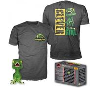Pop & tee jurassic park clever raptor funko + camiseta talla xl ut - 47628xl