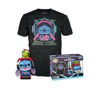 Funko Pop! & tee: L & S - Gmr Stitch with Frog with Frog - L - Lilo and Stitch - Camiseta, Franela - Ropa con Figura de Vinilo Coleccionable - Idea de Regalo - Juguetes y Camiseta de Manga Corta