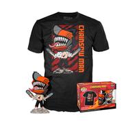 Funko POP & Tee Leaping Chainsaw Man Set Figura + Camiseta Talla XL