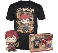 Funko Pop! & tee: Naruto - Gaara - Brilla en la Oscuridad - L - Naruto Shippuden - Camiseta, Franela - Ropa con Figura de Vinilo Coleccionable - Idea de Regalo - Juguetes y Camiseta de Manga Corta
