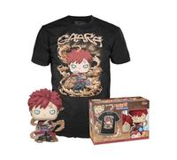 Funko Pop! & tee: Naruto - Gaara - Brilla en la Oscuridad - S - Naruto Shippuden - Camiseta, Franela - Ropa con Figura de Vinilo Coleccionable - Idea de Regalo - Juguetes y Camiseta de Manga Corta