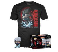 Funko Pop! & tee: Naruto - Kakashi - Large - (L) - Camiseta, Franela - Ropa con Figura de Vinilo Coleccionable - Idea de Regalo - Juguetes y Camiseta de Manga Corta para Adultos Hombres y Mujeres