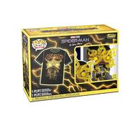 Funko Pop! & tee: Spider-Man: NWH - Electro - Brilla en la Oscuridad - Large - (L) - Marvel - Camiseta, Franela - Ropa con Figura de Vinilo Coleccionable - Idea de Regalo para Adultos Hombres