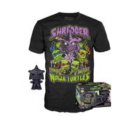 Funko Pop! & tee: Teenage Mutant Ninja Turtles (TMNT) 2- Shredder - (BK CH) - Small - (S) - Camiseta, Franela - Ropa con Figura de Vinilo Coleccionable - Idea de Regalo para Adultos Hombres y Mujeres