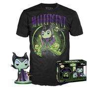 Funko Camiseta Pop! Maléfica (Villains) Brillo de Diamante Disney Talla S