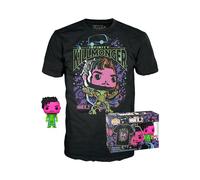 Funko Pop! & tee: What If - Killmonger - Medium - Anything Goes - Camiseta, Franela - Ropa con Figura de Vinilo Coleccionable - Idea de Regalo - Juguetes y Camiseta de Manga Corta para Adultos
