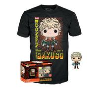 Funko - Figura Pop! y camiseta - My Hero Academia Katsuki Bakugo - Metálico, Edición especial, L