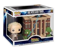 Funko Pop! Town: - Dr. Emmett Brown - Doc con del Reloj - DE LA PELÍCULA Regreso al